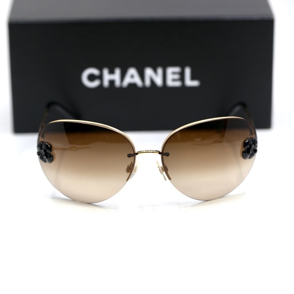 Chanel Dark Honey Brown Aviator Sunglasses - Picture 8 of 16